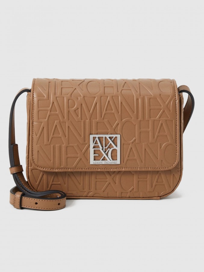 Shoulder Bags Woman Camel Armani Exchange