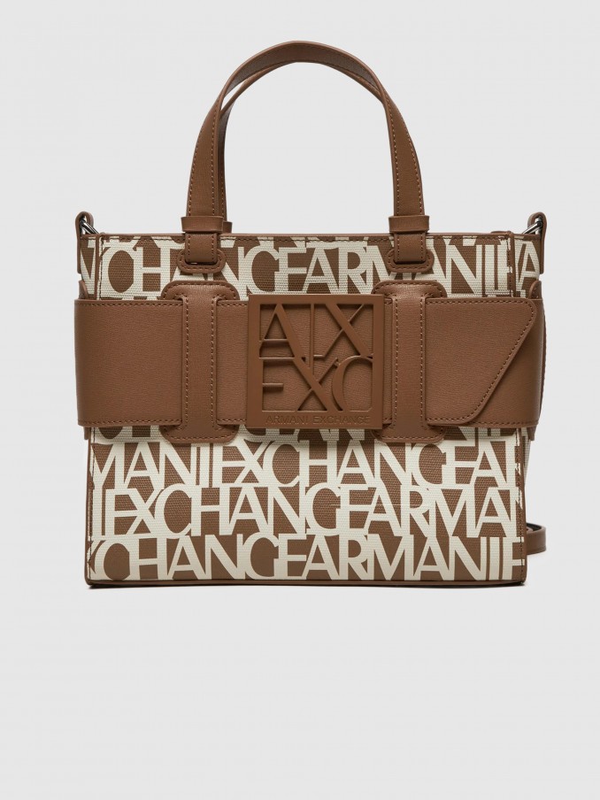 Tote Bags Woman Camel Armani Exchange