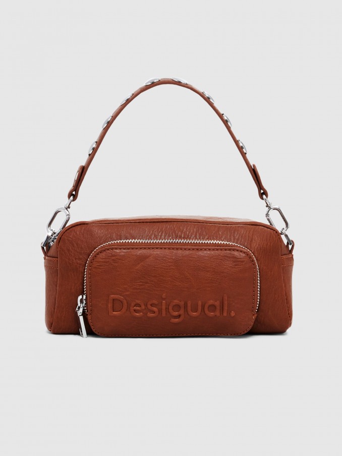 Shoulder Bags Woman Brown Desigual