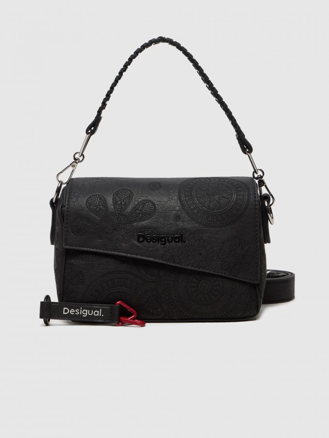 Bolsos de Hombro Mujer Negro Desigual