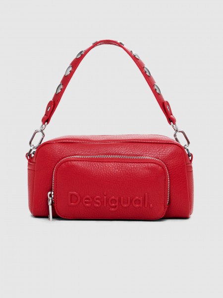 Bolsos de Hombro Mujer Rojo Desigual