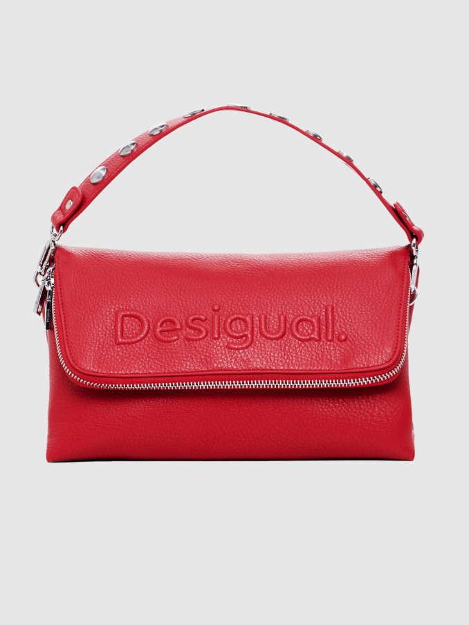 Bolsos de Hombro Mujer Rojo Desigual