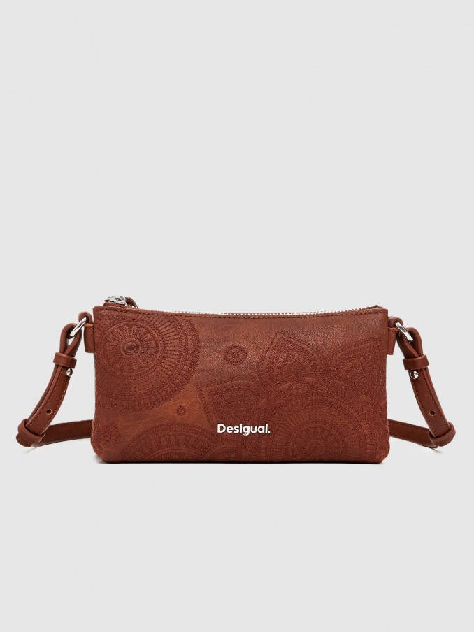 Bolsos de Hombro Mujer Camello Desigual