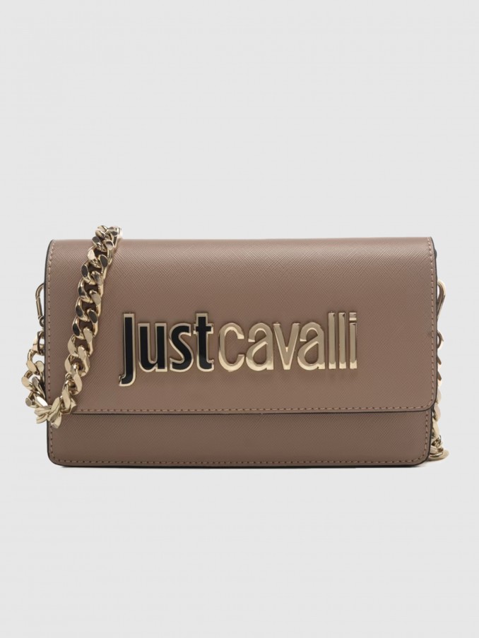 Bolsos de Hombro Mujer Beige Just Cavalli