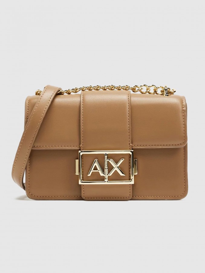 Shoulder Bags Woman Camel Armani Exchange