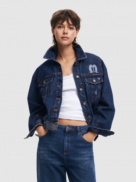 Chaqueta Mujer Jeans Oscuros Desigual