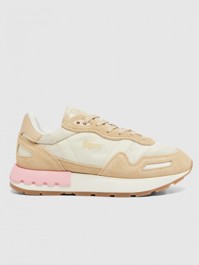 Tenis Mujer Beige Lacoste