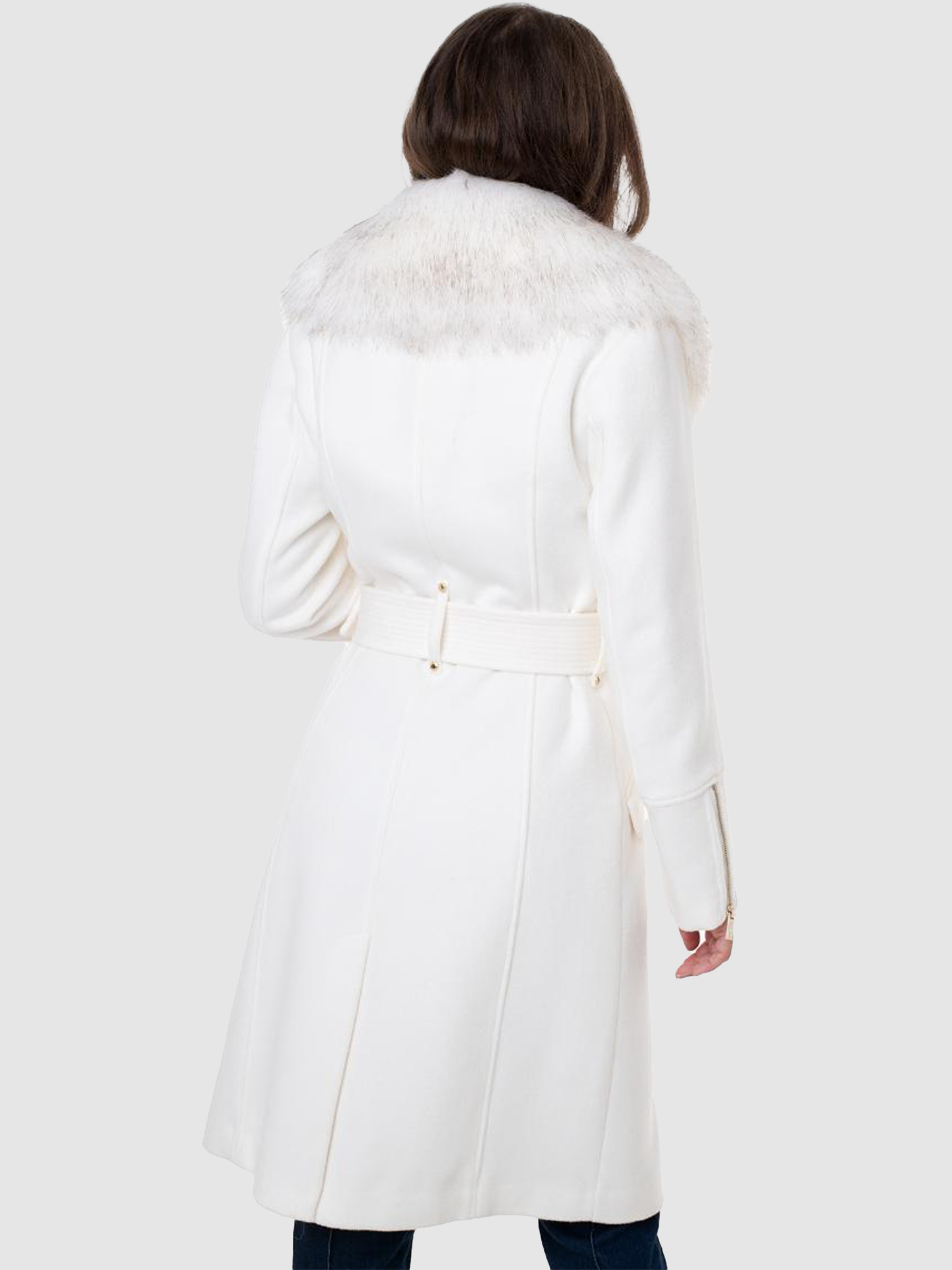 White MARCIANO coat on sale