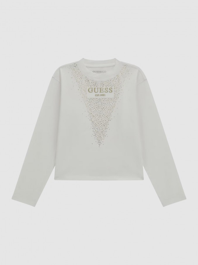 Pullover Girl White Guess