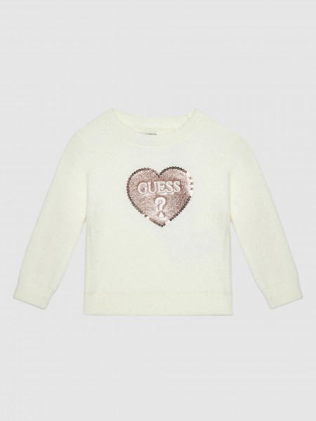 Pullover Girl Cream Guess