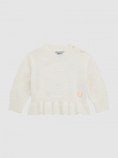 Pullover Girl Cream Guess