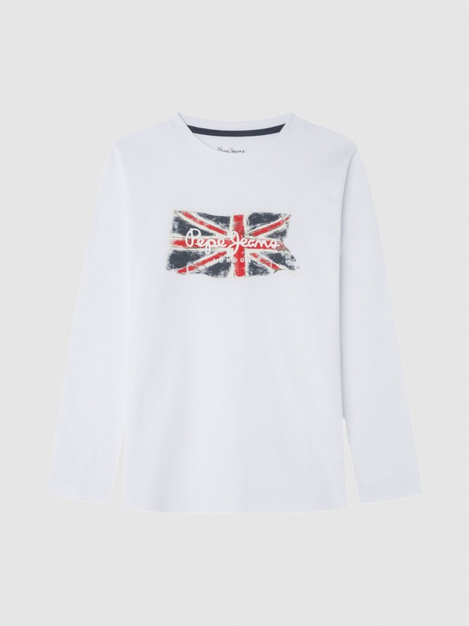 Pullover Boy White Pepe Jeans London