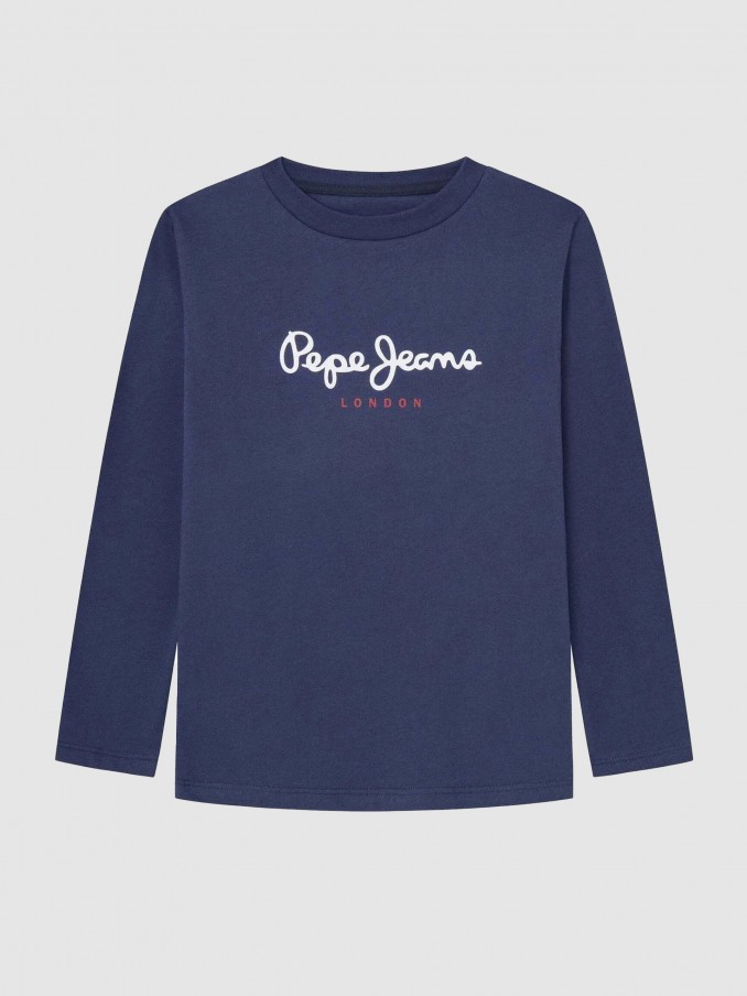 Pullover Boy Navy Blue Pepe Jeans London