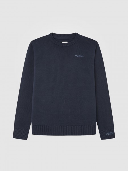 Pullover Boy Navy Blue Pepe Jeans London