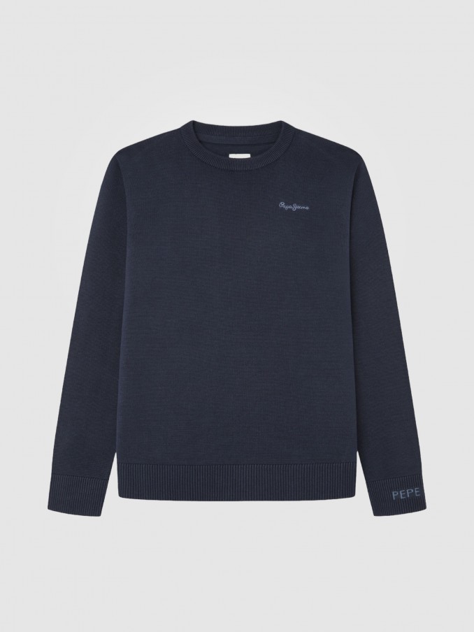 Pullover Boy Navy Blue Pepe Jeans London