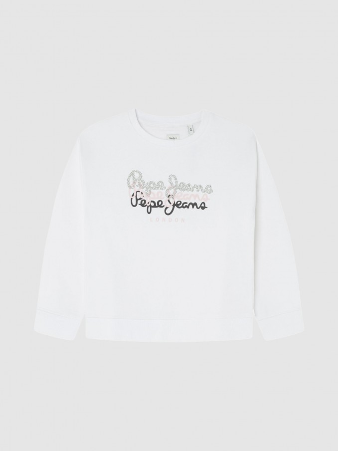 Jumper Girl White Pepe Jeans London