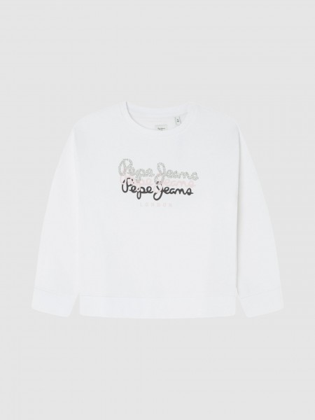 Jersey Nia Blanco Pepe Jeans London