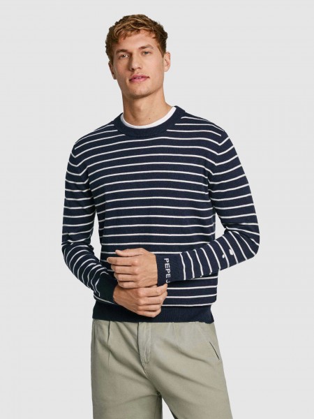 Pullover Man Stripes Pepe Jeans London