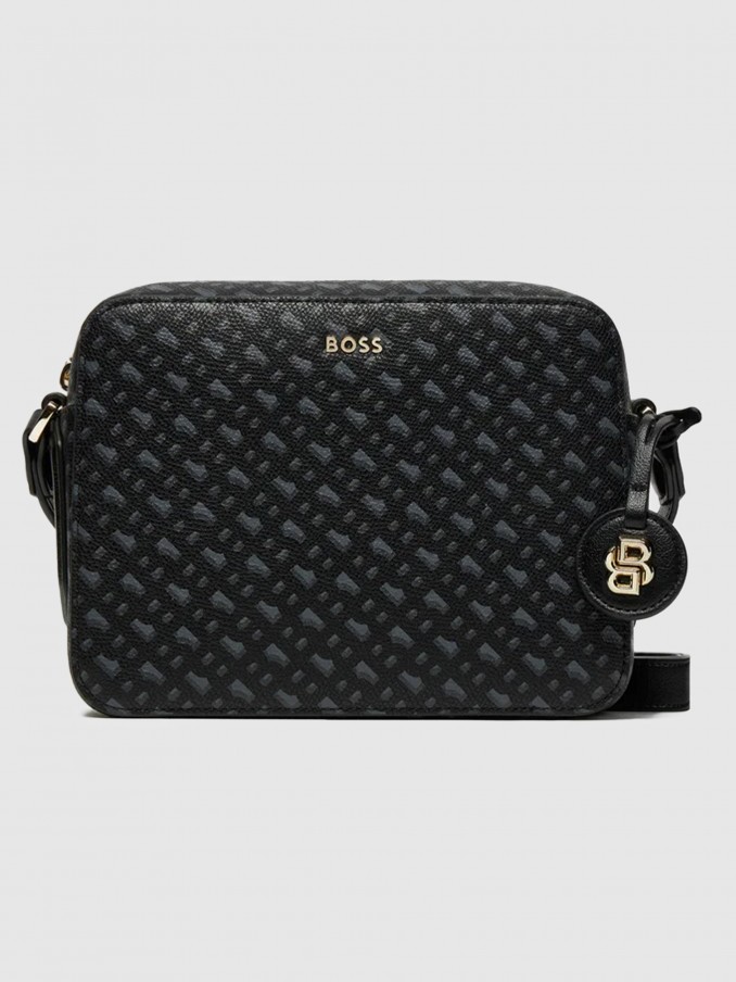 Bolsos de Hombro Mujer Negro Boss Orange