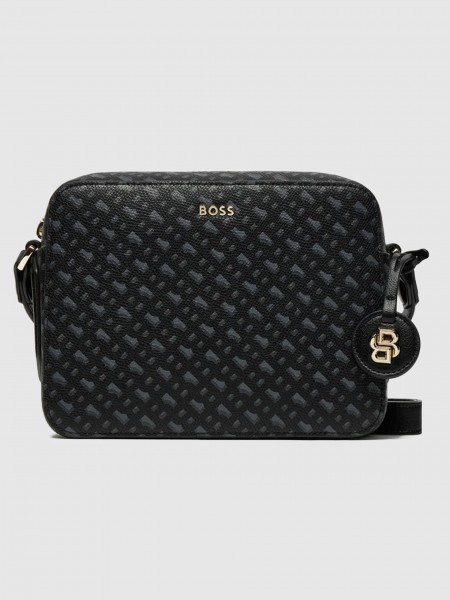 Bolsos de Hombro Mujer Negro Boss Orange