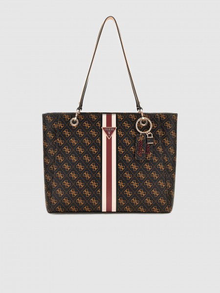 Tote Bags Woman Brown Guess