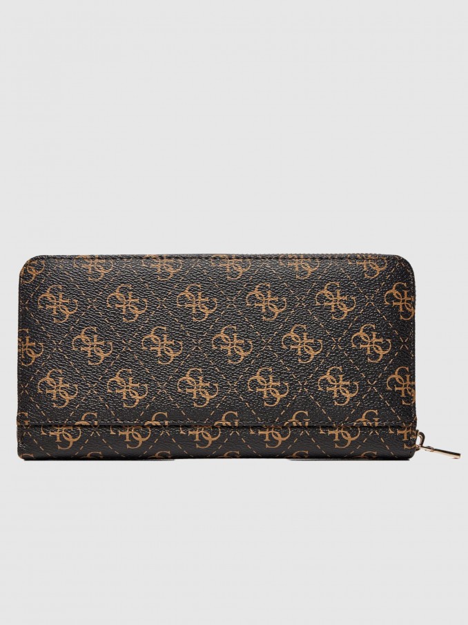 Billetera Mujer Marrón Guess
