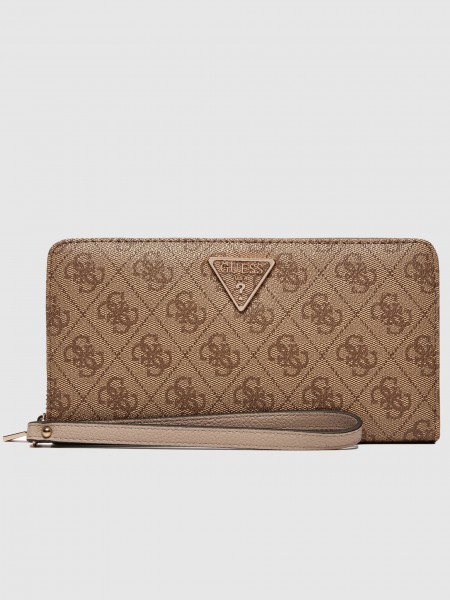 Wallet Woman Beige Guess