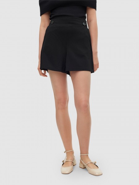 Shorts Woman Black Vero Moda