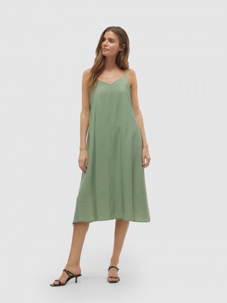 Dress Woman Green Vero Moda