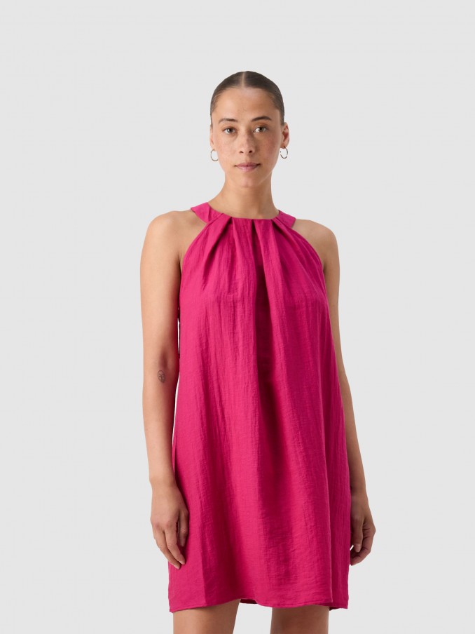 Vestidos Mulher Vmevalina Halterneck Short Dress Wvn Vip Vero Moda