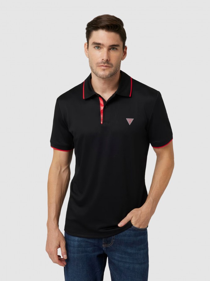 Polo Shirt Man Dark Blue Guess