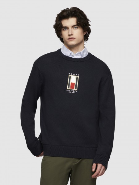 Camisola de Malha Homem Graphic Tommy Hilfiger