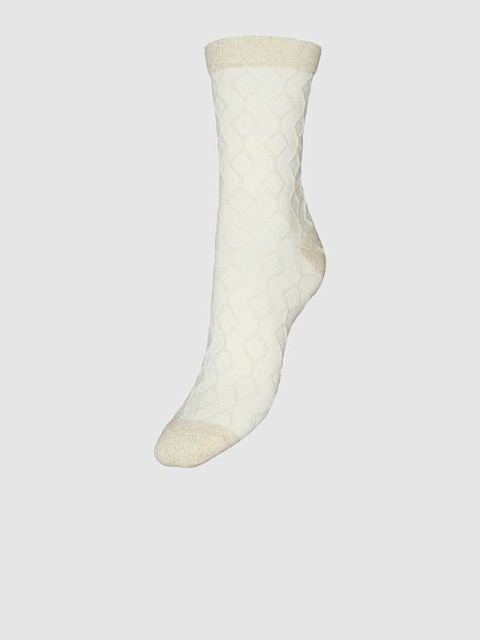 Socks Woman Cream Vero Moda