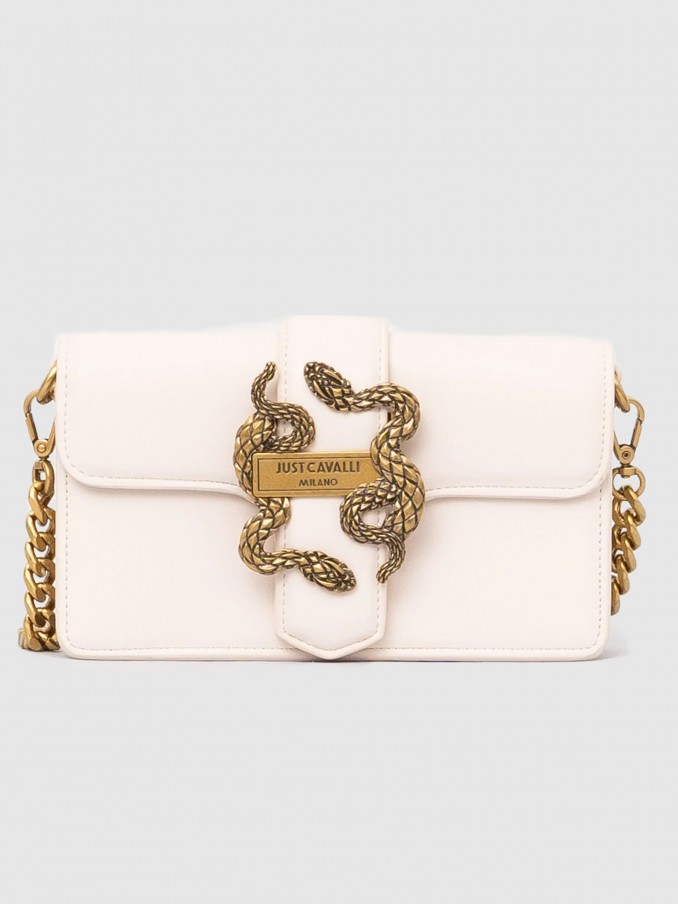 Bolsos de Hombro Mujer Crema Just Cavalli