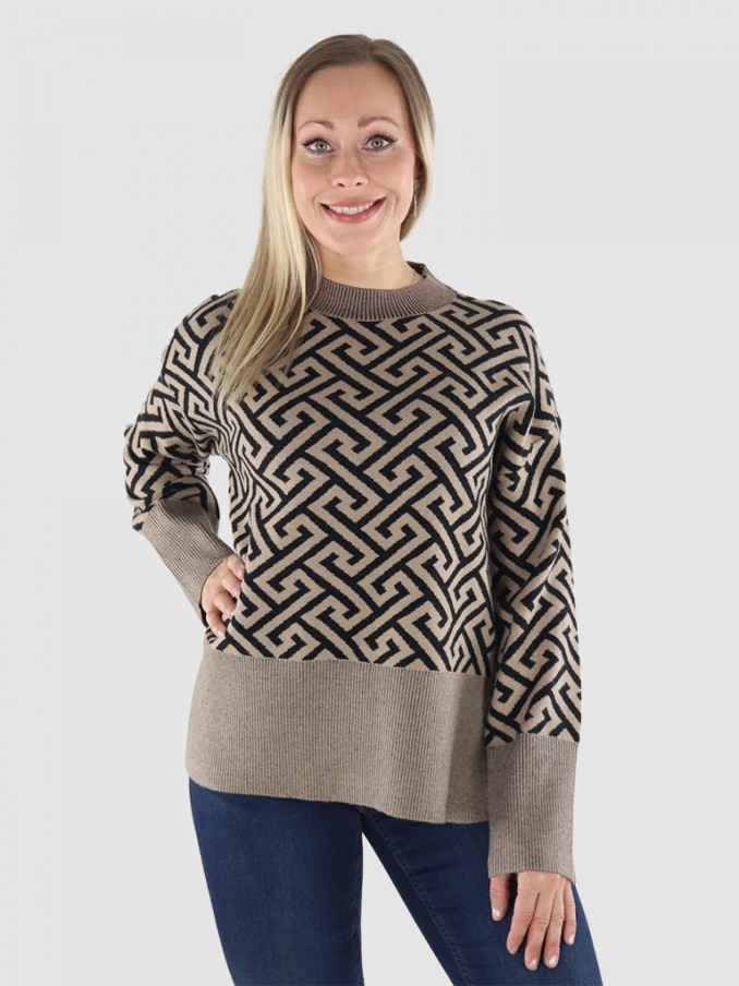 Pullover Woman Beige Vero Moda