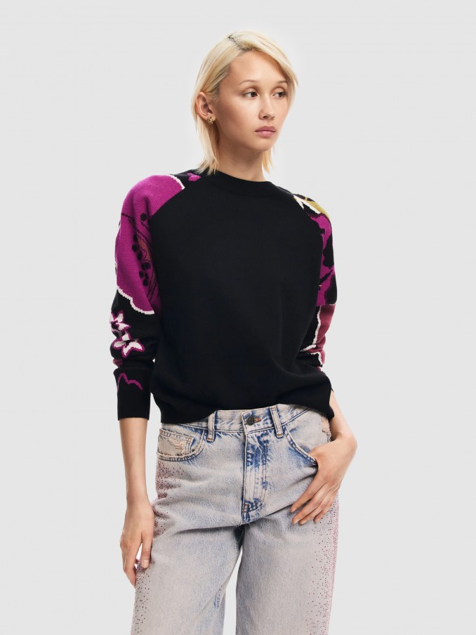 Pullover Woman Black Desigual