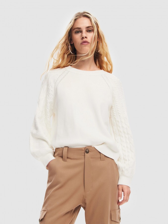 Sueter Mujer Blanco Desigual