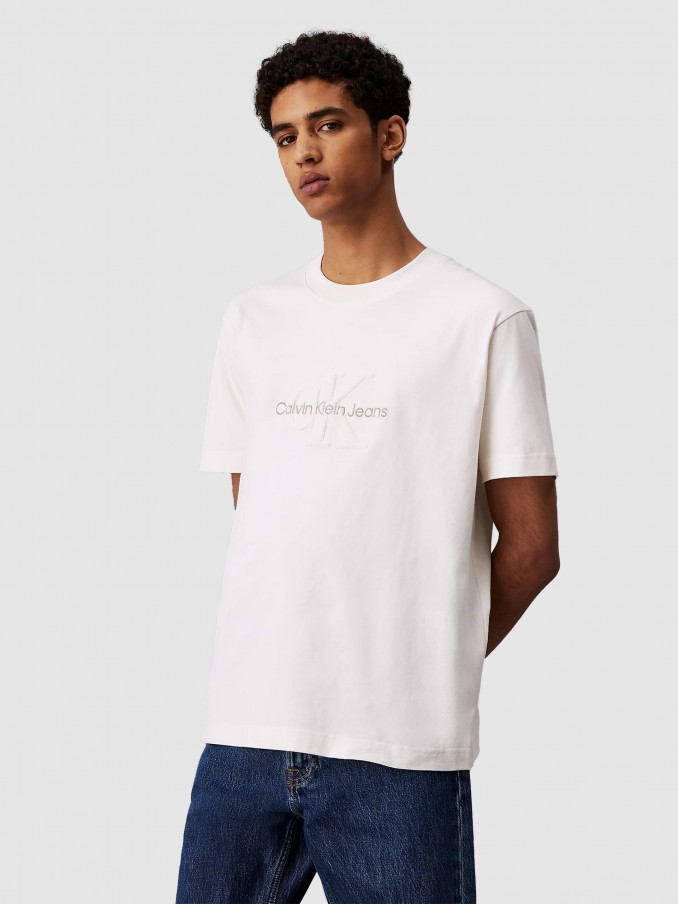T-Shirt Man Cream Calvin Klein