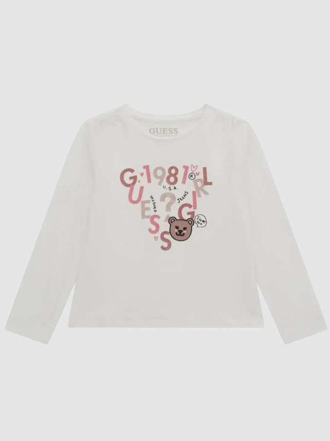 Pullover Girl White Guess