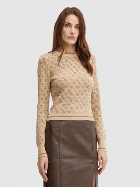 Pullover Woman Brown Guess