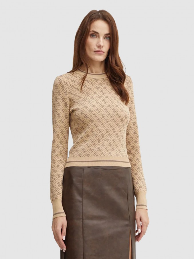 Pullover Woman Brown Guess