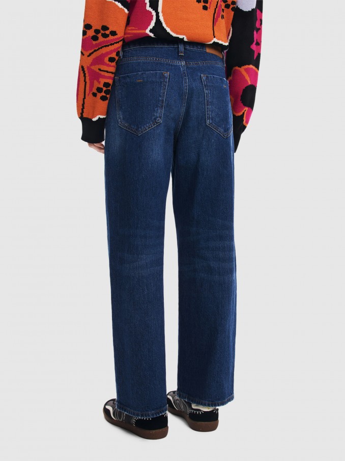Pants Woman Dark Jeans Desigual