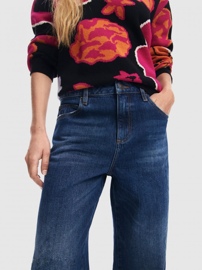 Pants Woman Dark Jeans Desigual