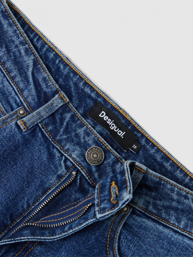 Pants Woman Dark Jeans Desigual