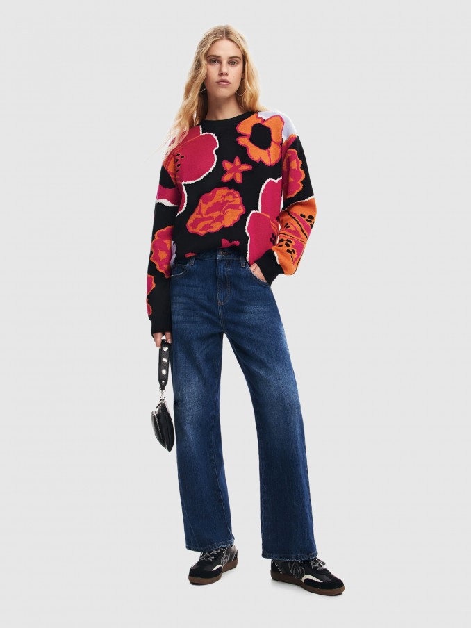 Pants Woman Dark Jeans Desigual