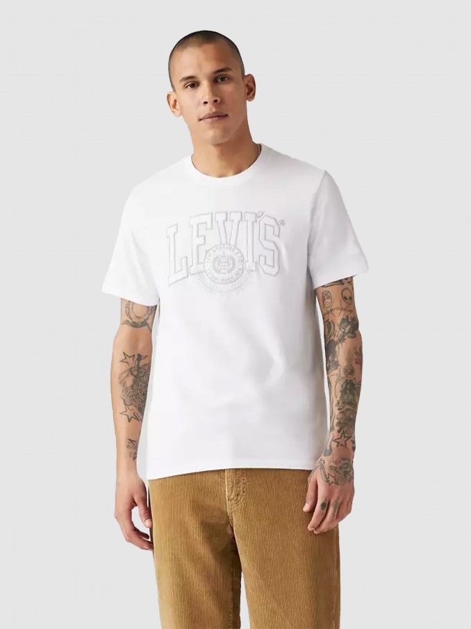 Camiseta Hombre Blanco Levis