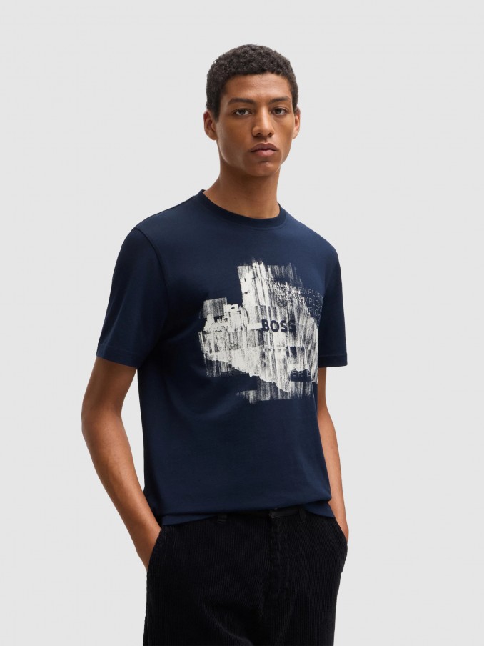 T-Shirt Man Boss Orange