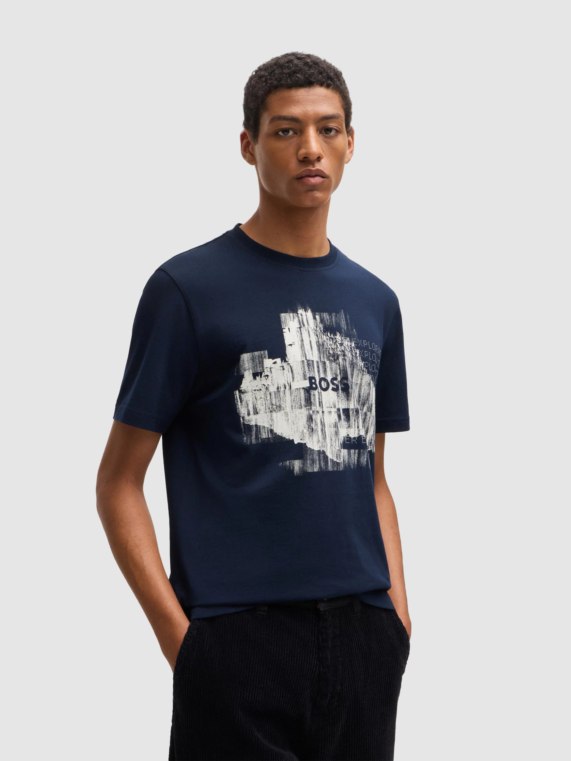 T-Shirt Man Boss Orange