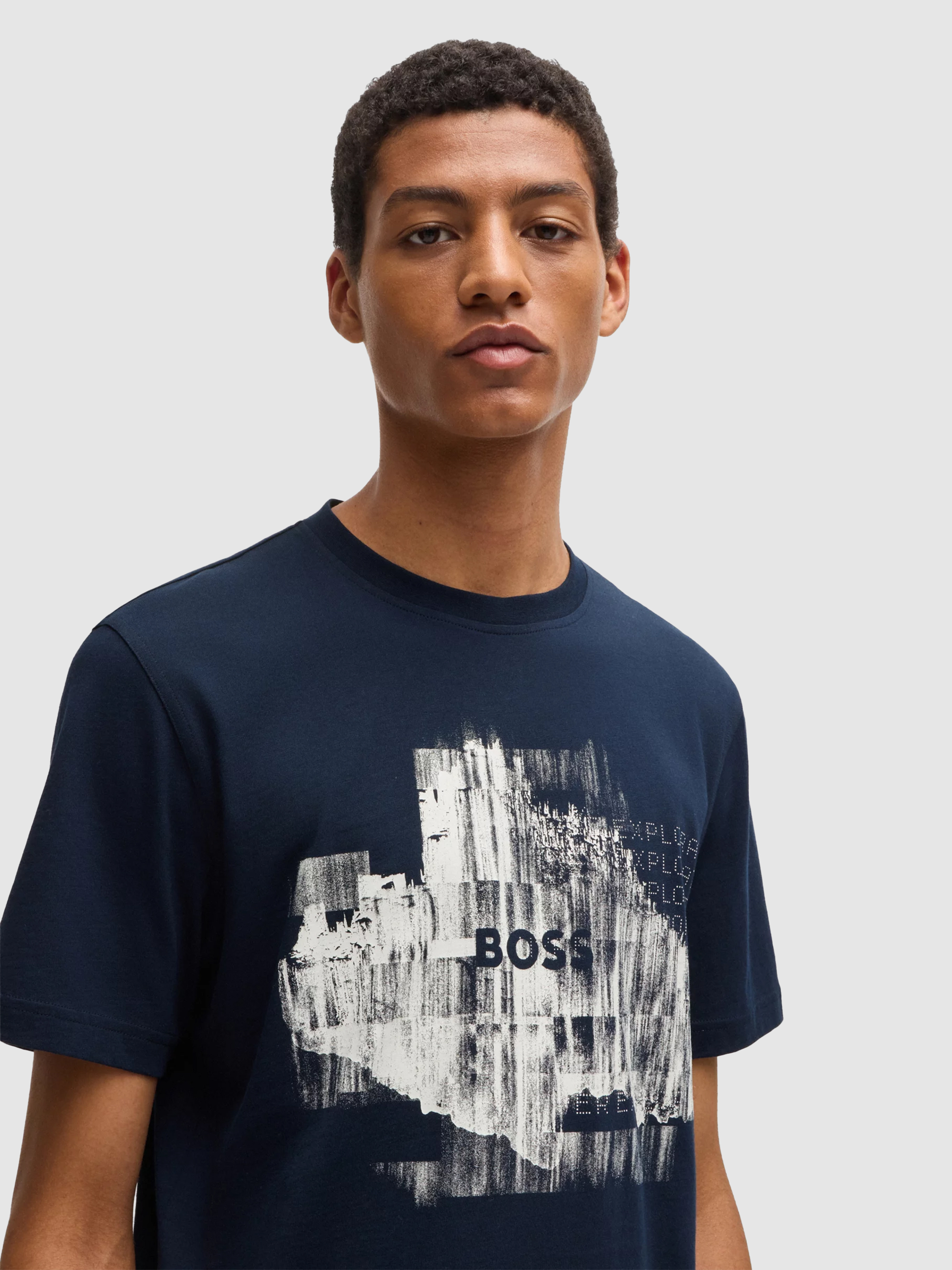 T-Shirt Man Boss Orange