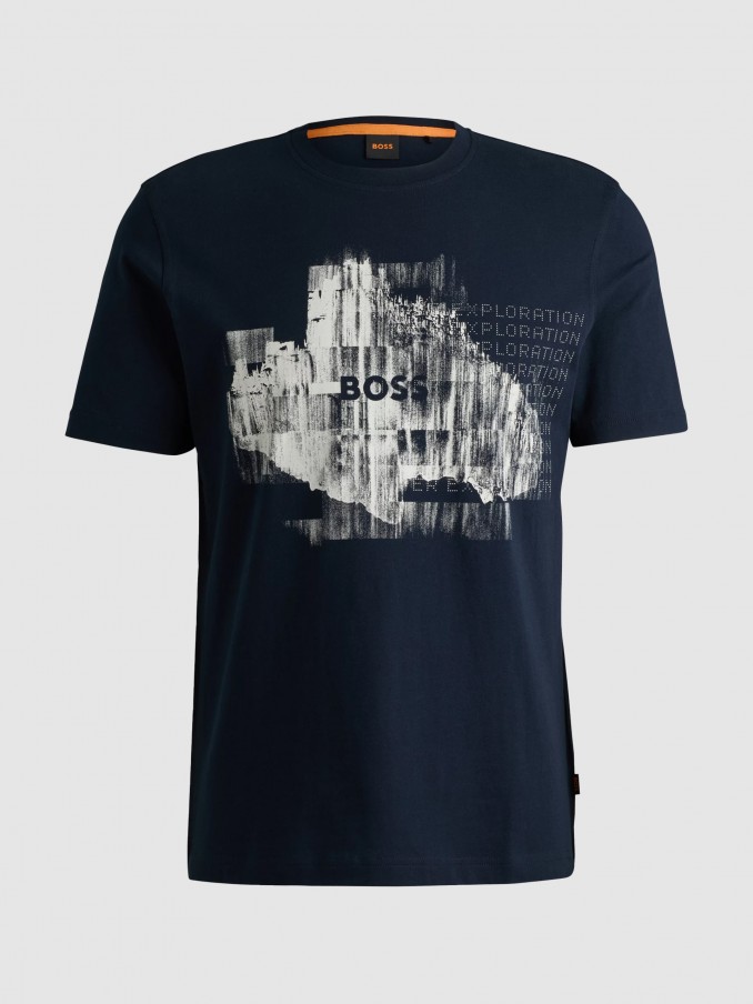 T-Shirt Man Boss Orange